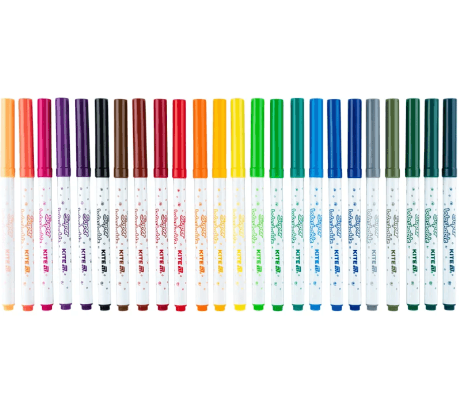 Фломастери Kite Creative Superwashable K-1153, 24 кольори 97999 Німеччина